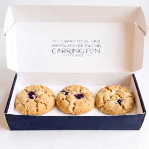Gourmet Blackberry Cheesecake cookies – box of 3